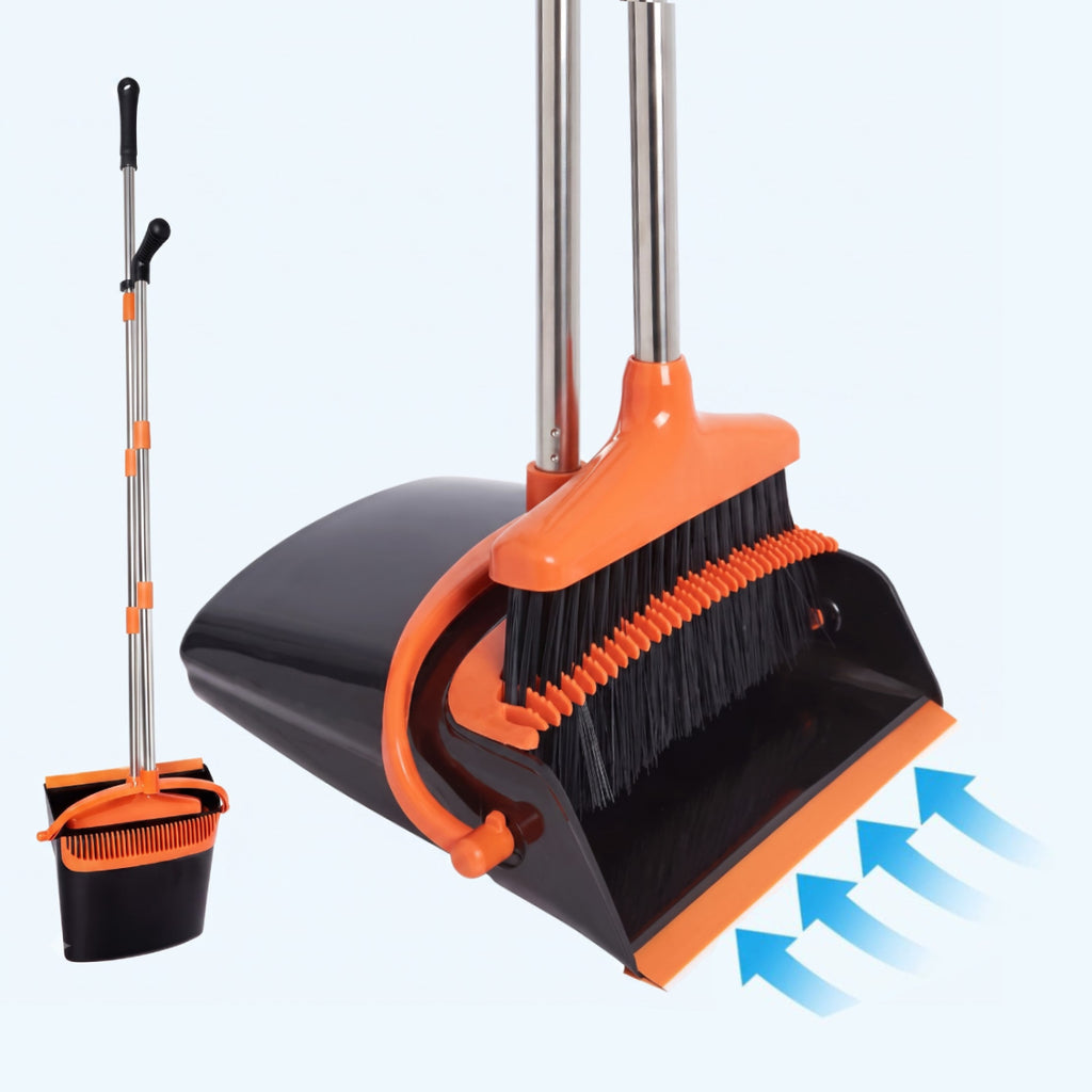 Long Handle Broom & Dustpan Set
