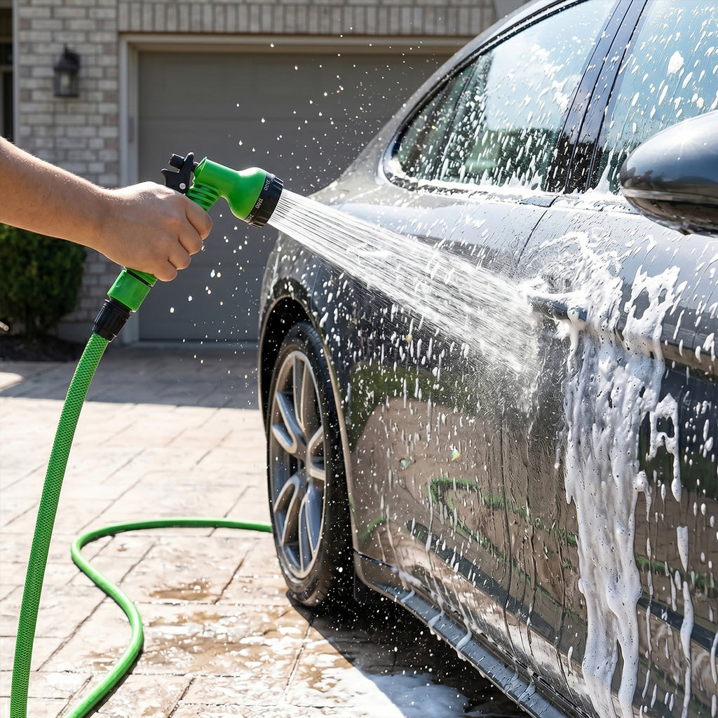 Portable Garden Hose with Spray Gun