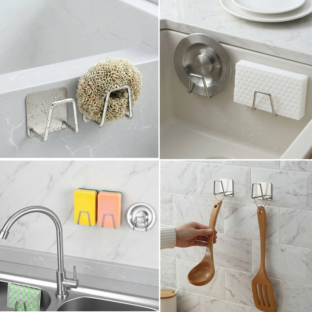 Stainless Steel Sponge Holder Sink Caddy