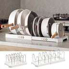 Expandable Pot Lid & Pan Organizer Rack