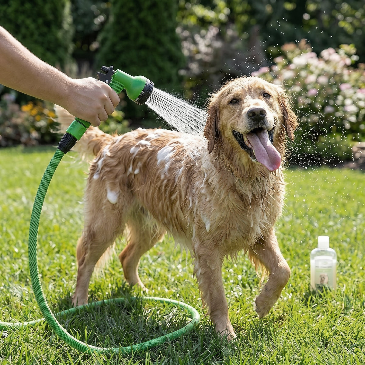 Portable Garden Hose with Spray Gun