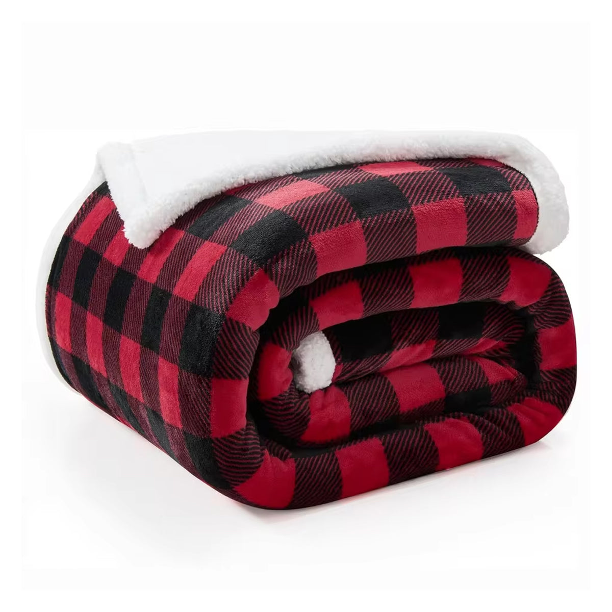 Reversible Bubble Fleece Throw Blanket