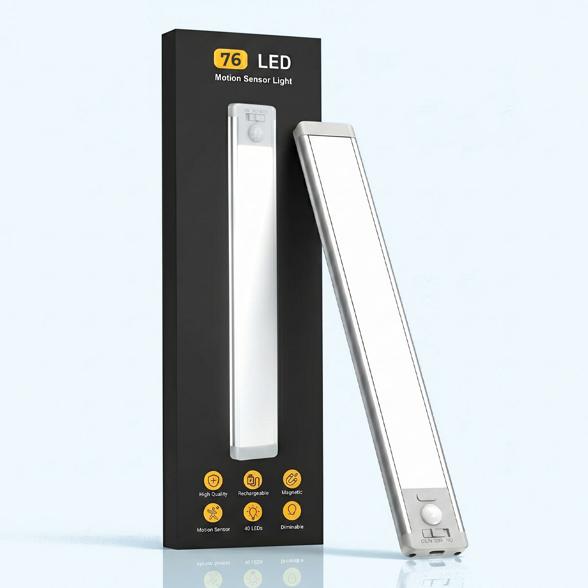 76 LED Motion Sensor Under Cabinet Light