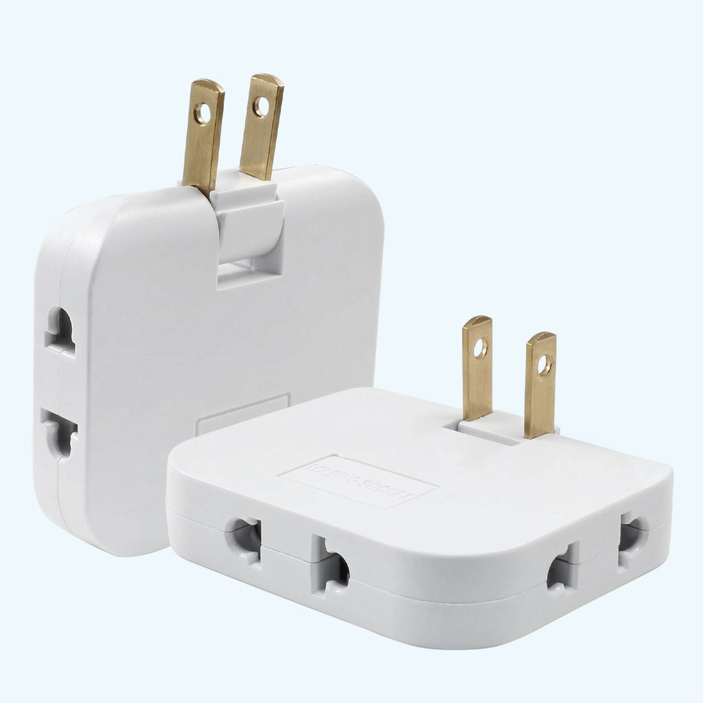 3-in-1 Rotatable Flat Wall Outlet Extender 2500W