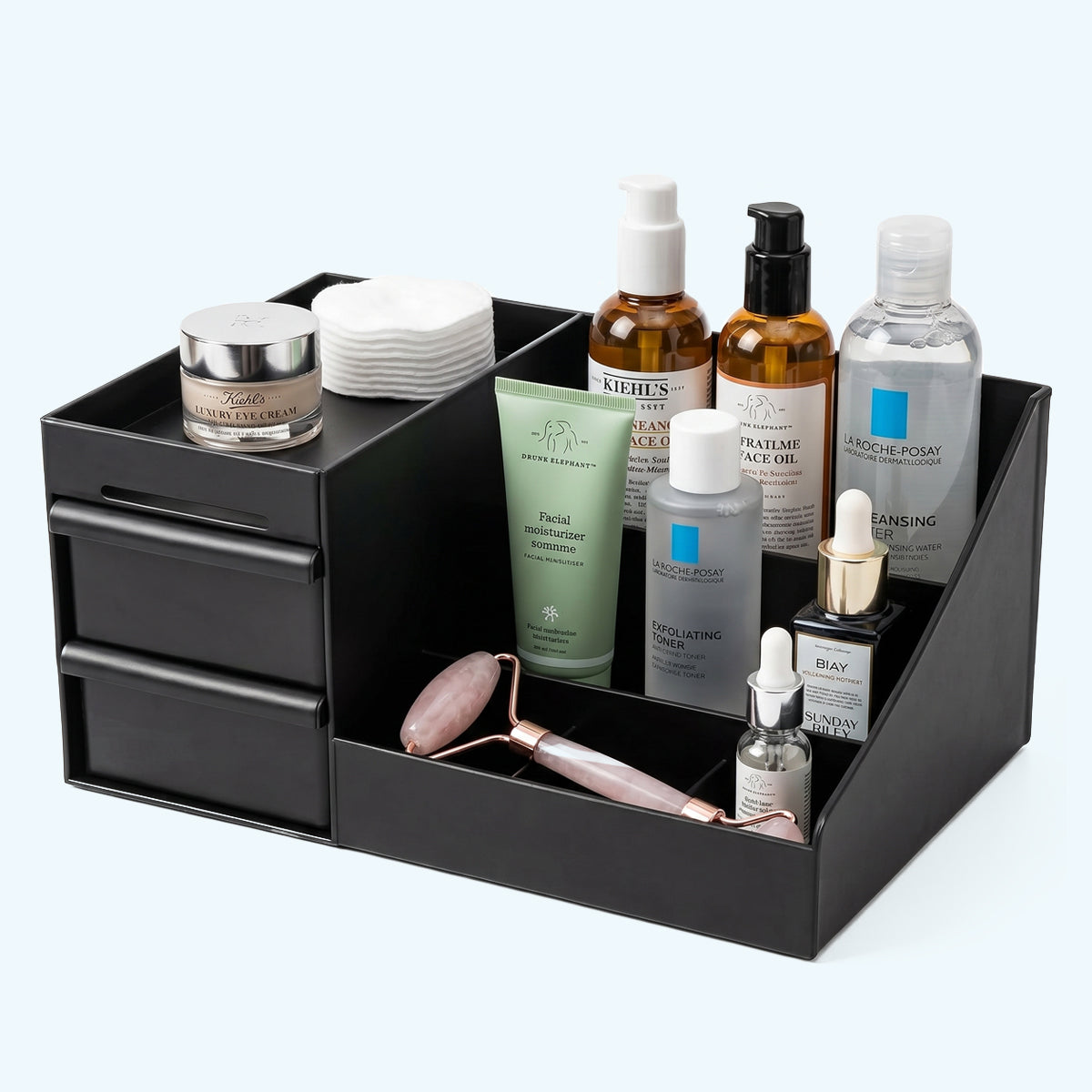 Cosmetic Storage Box with Drawers