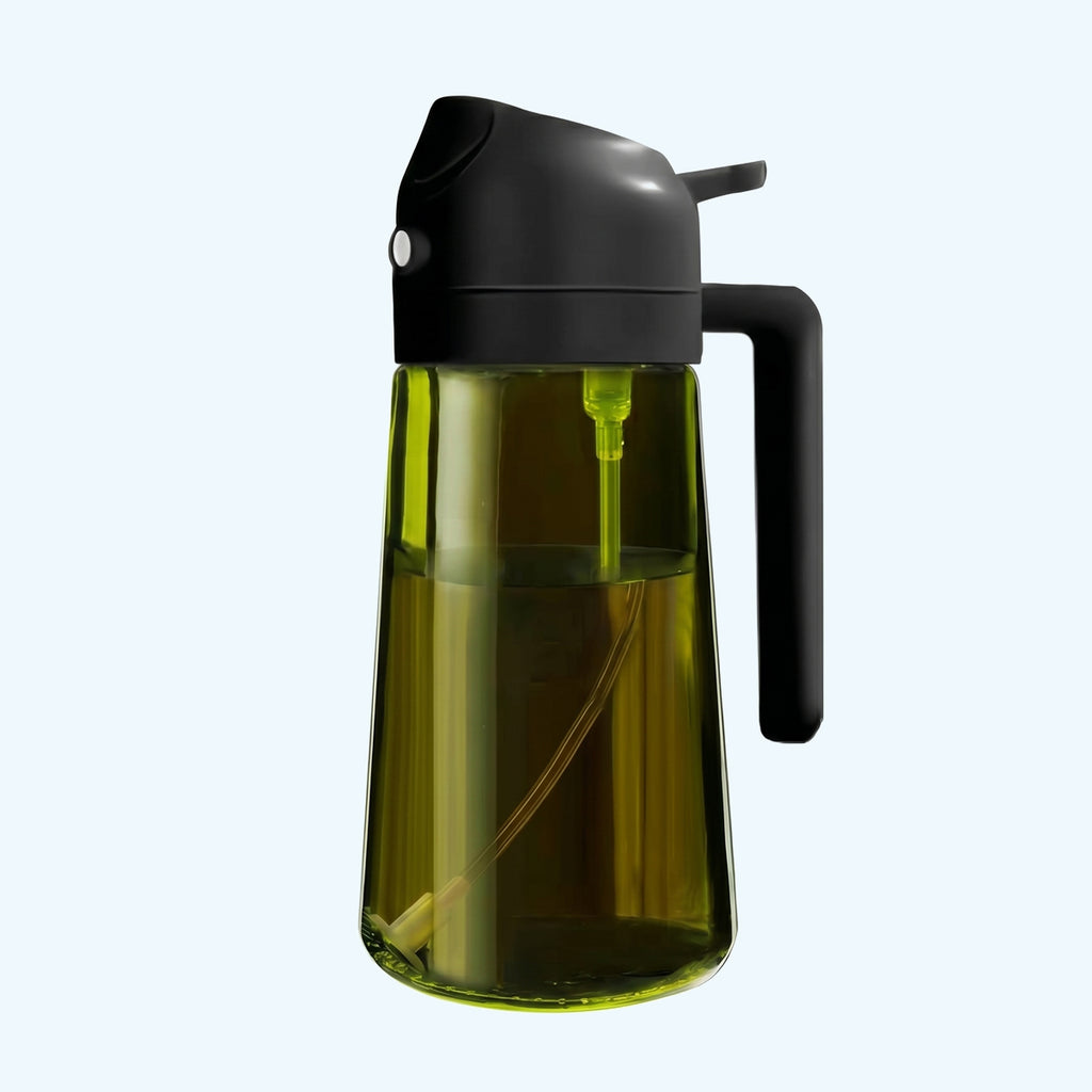2-in-1 Olive Oil Sprayer & Dispenser Bottle