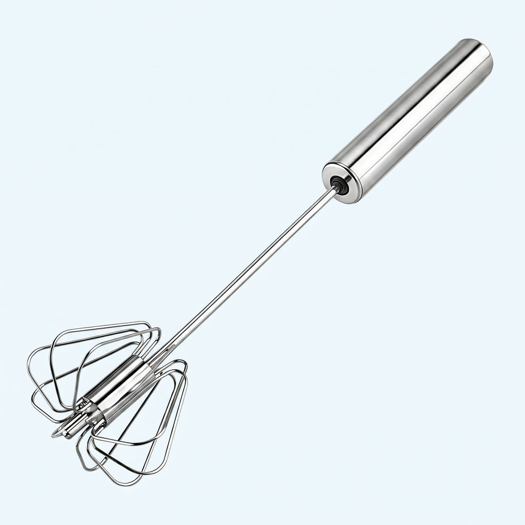 Stainless Steel Hand Push Egg Whisk