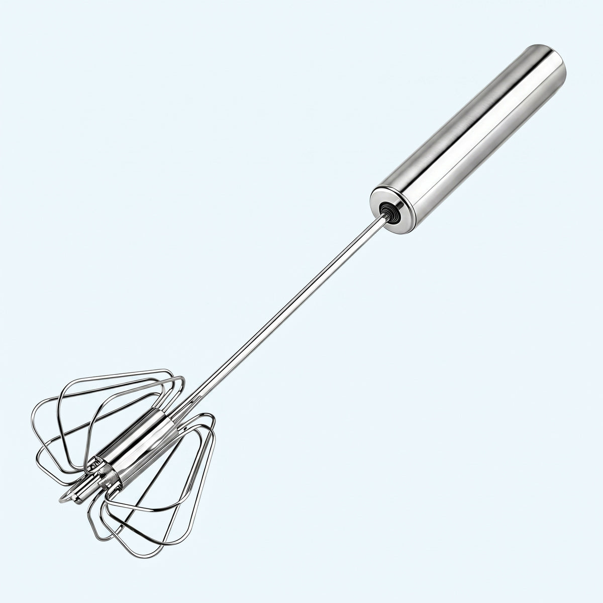 Stainless Steel Hand Push Egg Whisk