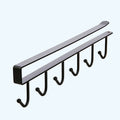 6 Hooks Storage Shelf Wardrobe Cabinet