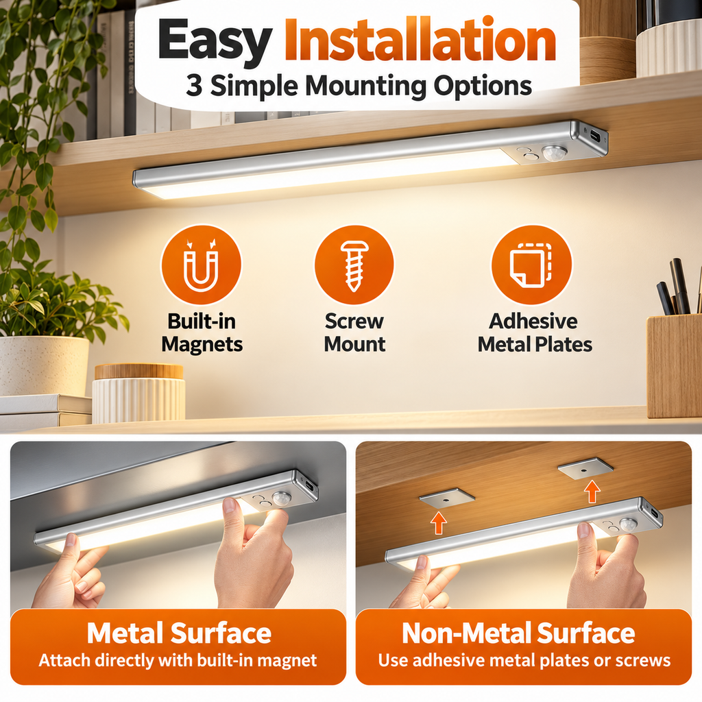 Rechargeable Motion Sensor Cabinet Light