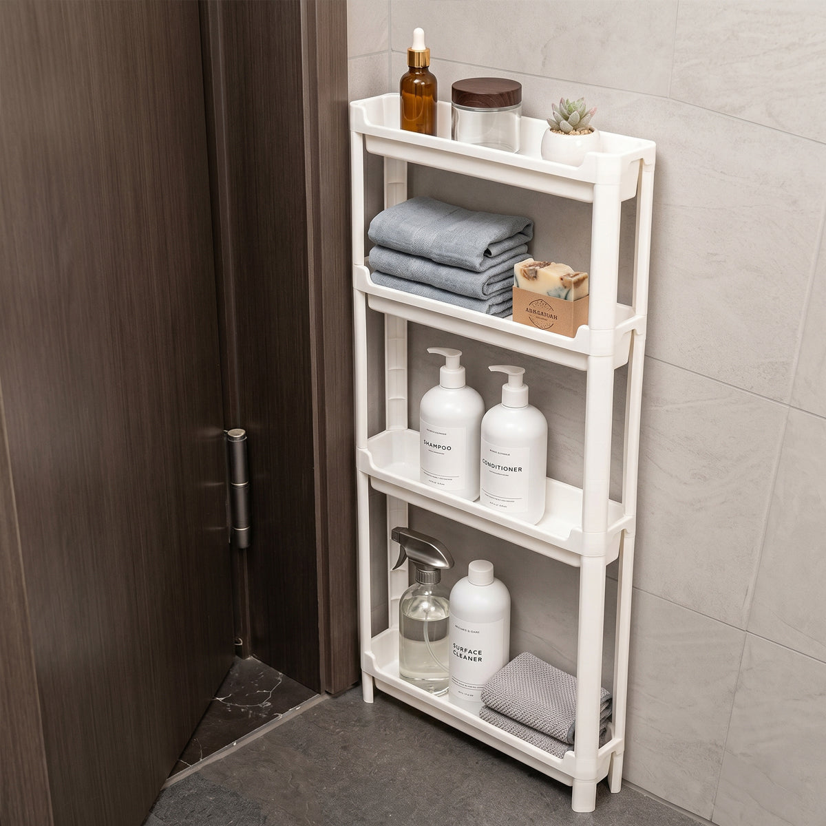 Slim 4-Tier Storage Cart