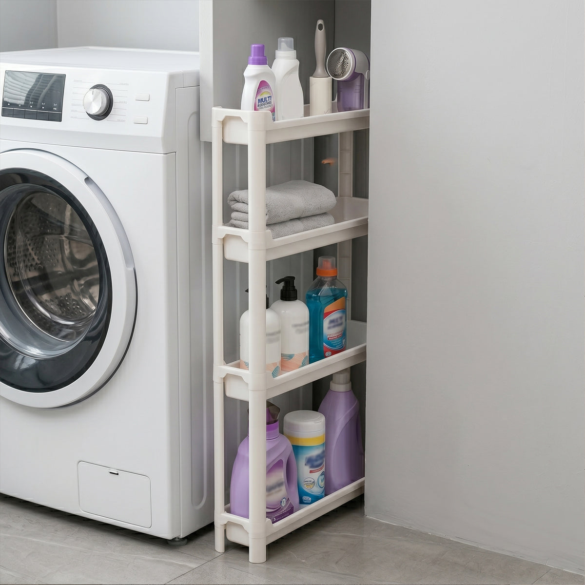 Slim 4-Tier Storage Cart