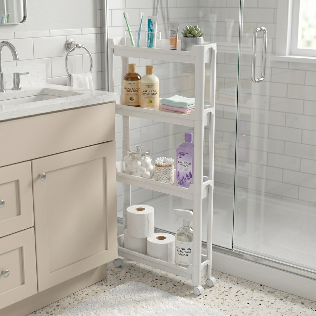 Slim 4-Tier Storage Cart