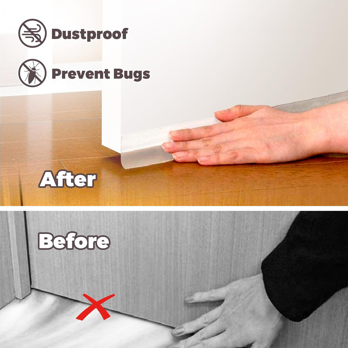 Self-Adhesive Weather Stripping Door Seal Strip