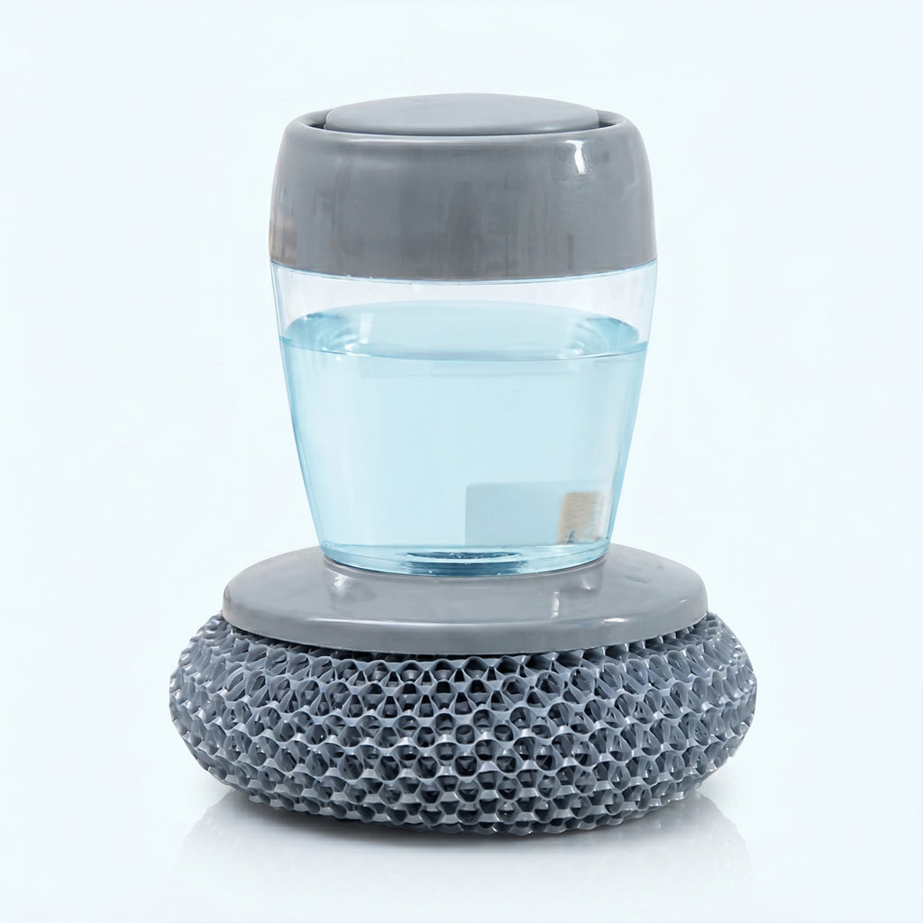 Soap Dispensing Steel Wool Dish Brush