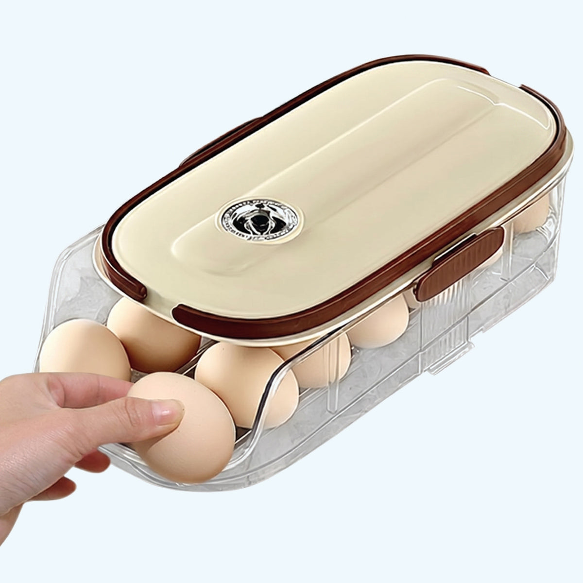 Automatic Rolling Egg Tray for Refrigerator