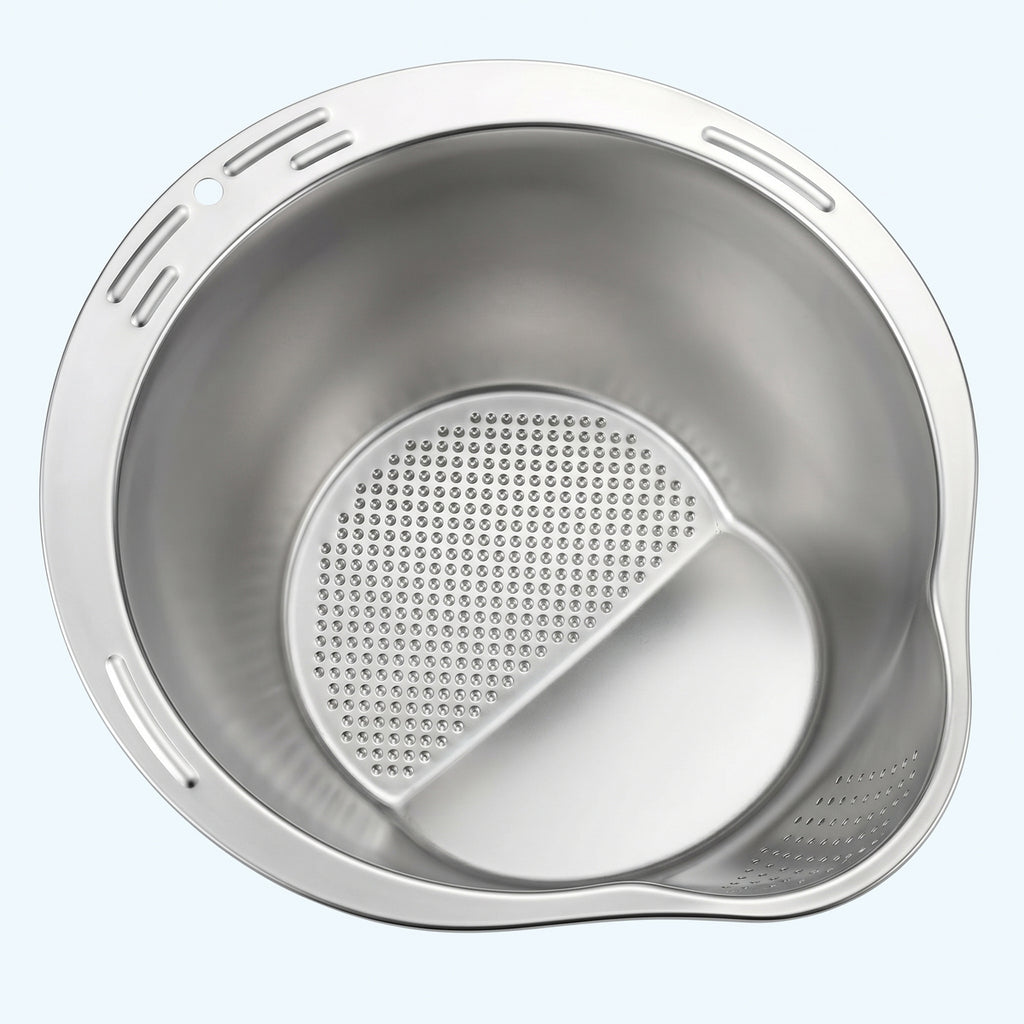 Stainless Steel Rice Washer & Strainer Bowl