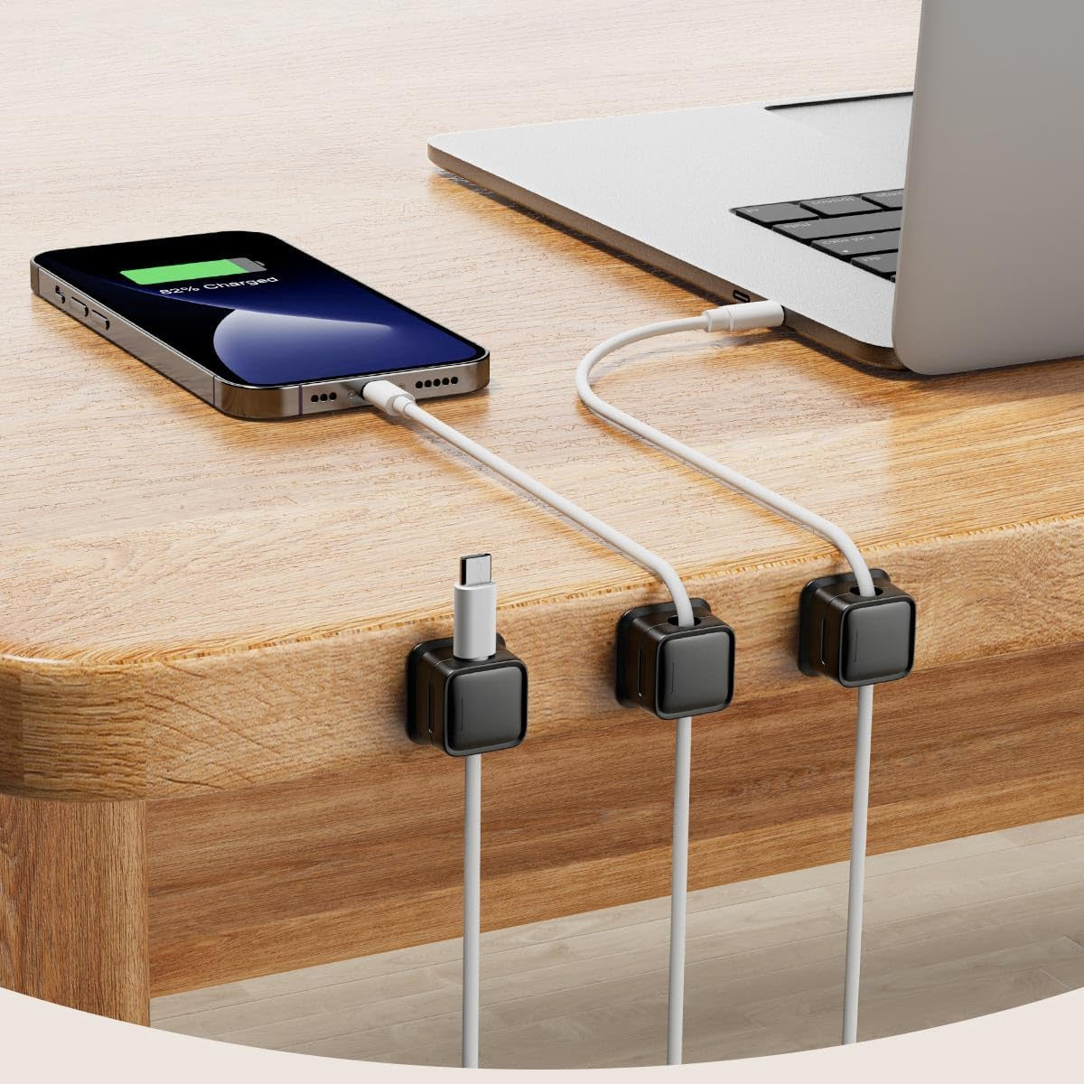 6 Pcs Magnetic Cable Clips & Wire Management holders