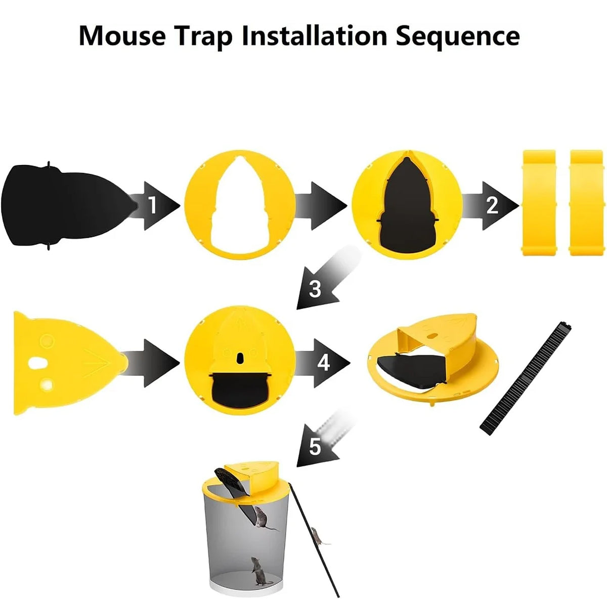 Smart Flip N Slide Bucket Lid Mouse Trap