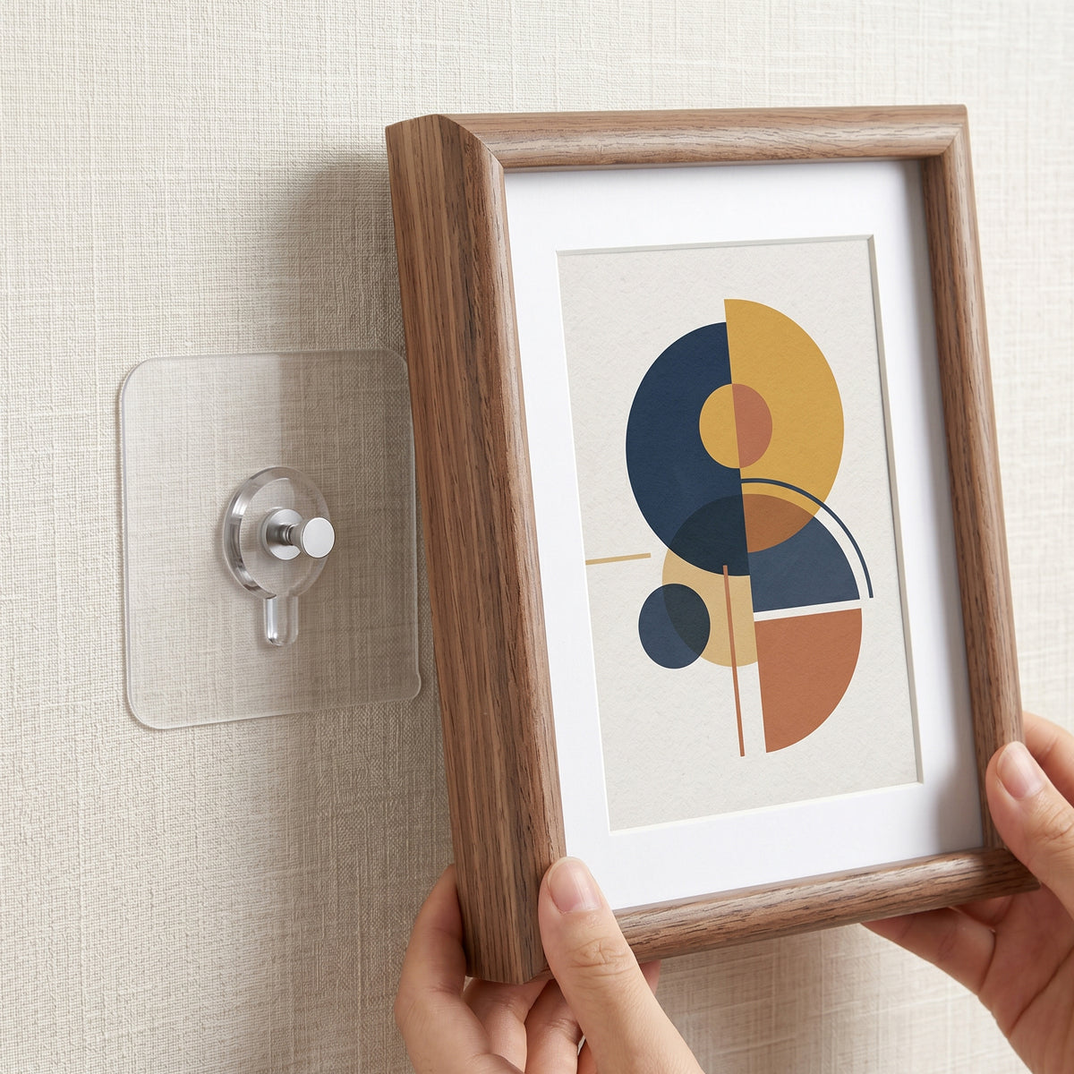 Self-Adhesive Photo Frame Hooks Set