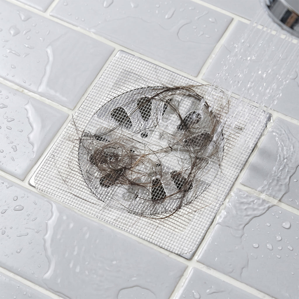 Adhesive Hair Catcher Stickers for Shower Set