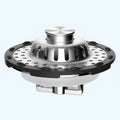 Bathtub Drain Stopper with Visible Top Hair Catcher