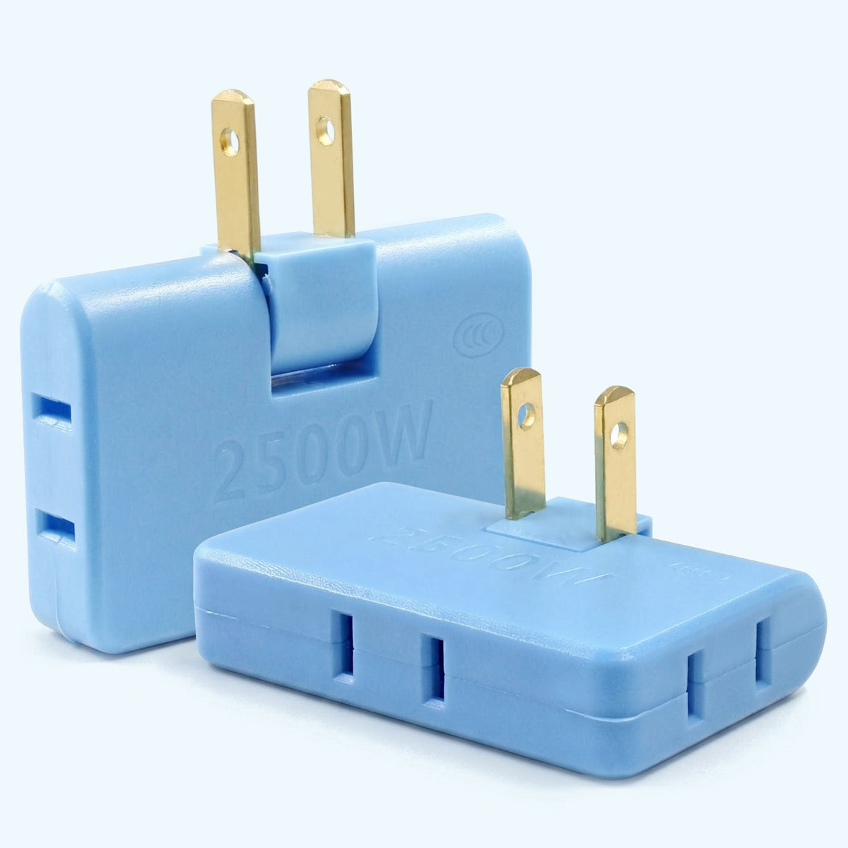 3-in-1 Rotatable Flat Wall Outlet Extender 2500W