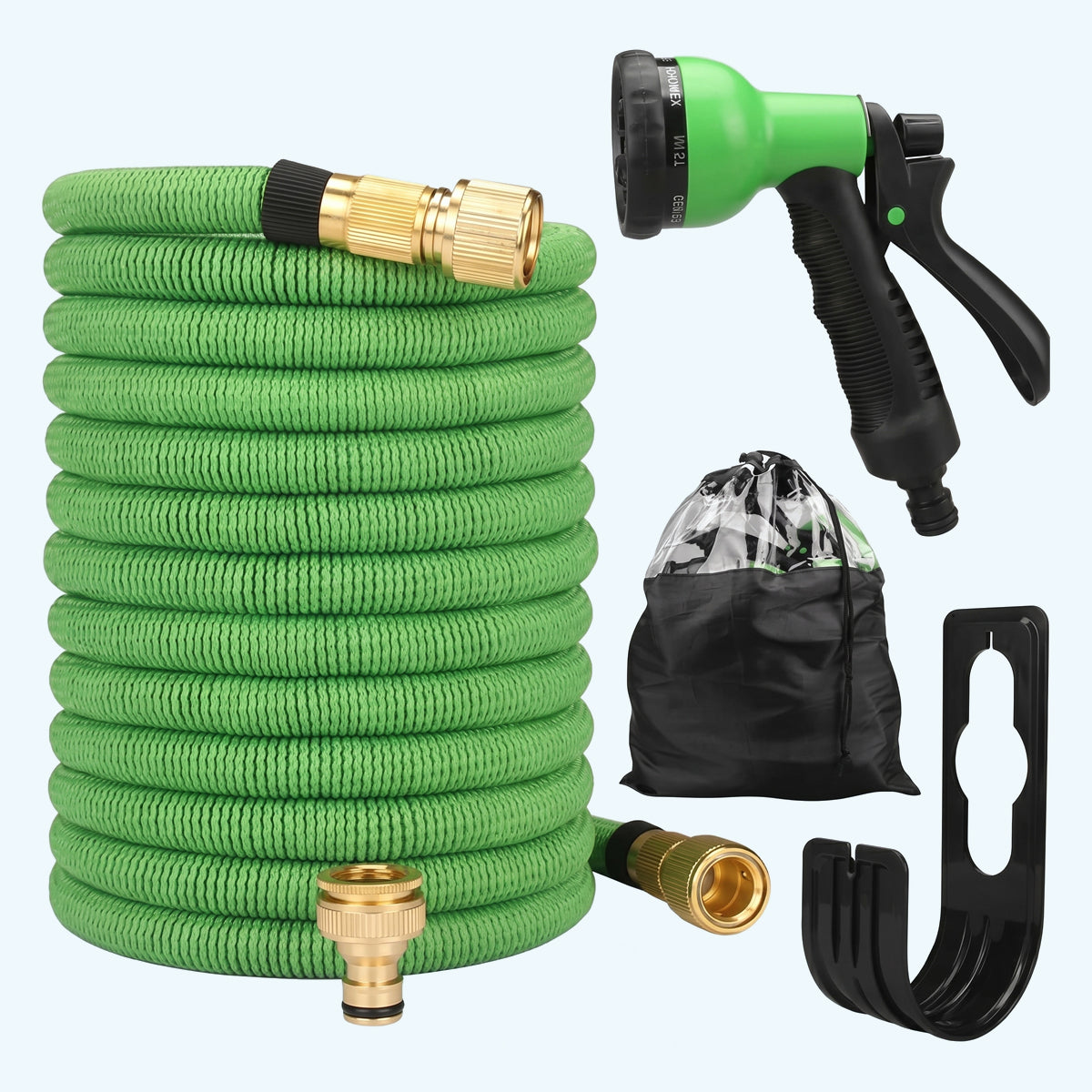 Portable Garden Hose with Spray Gun