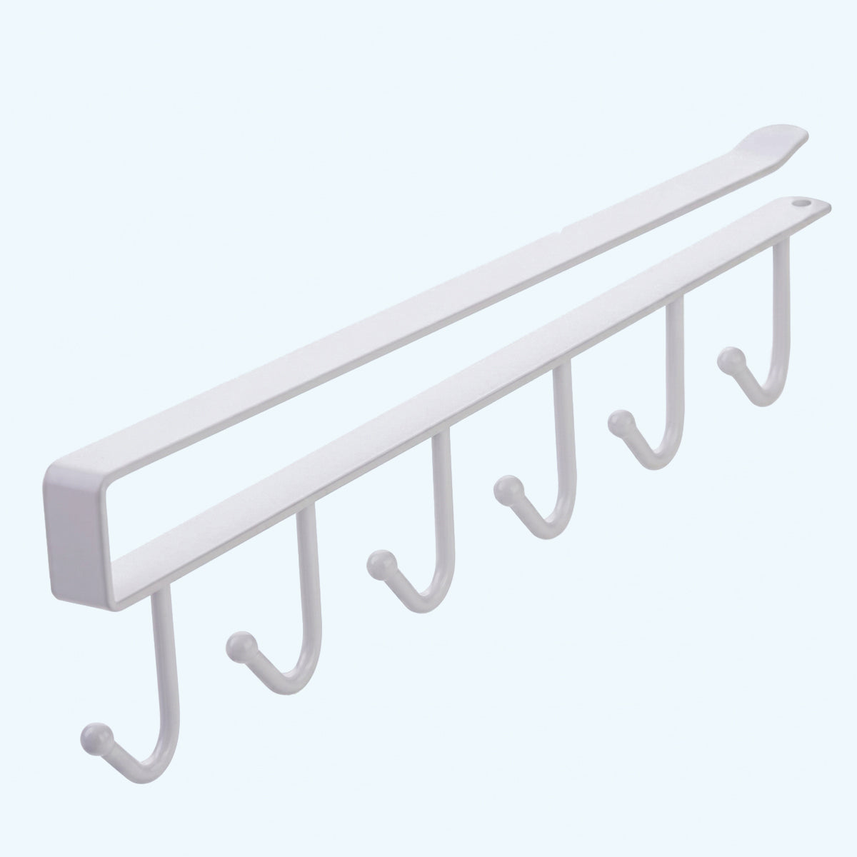 6 Hooks Storage Shelf Wardrobe Cabinet