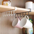 6 Hooks Storage Shelf Wardrobe Cabinet