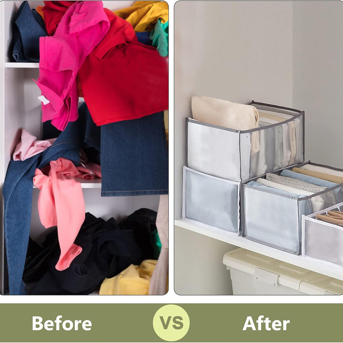 Foldable Wardrobe Clothes Organizer