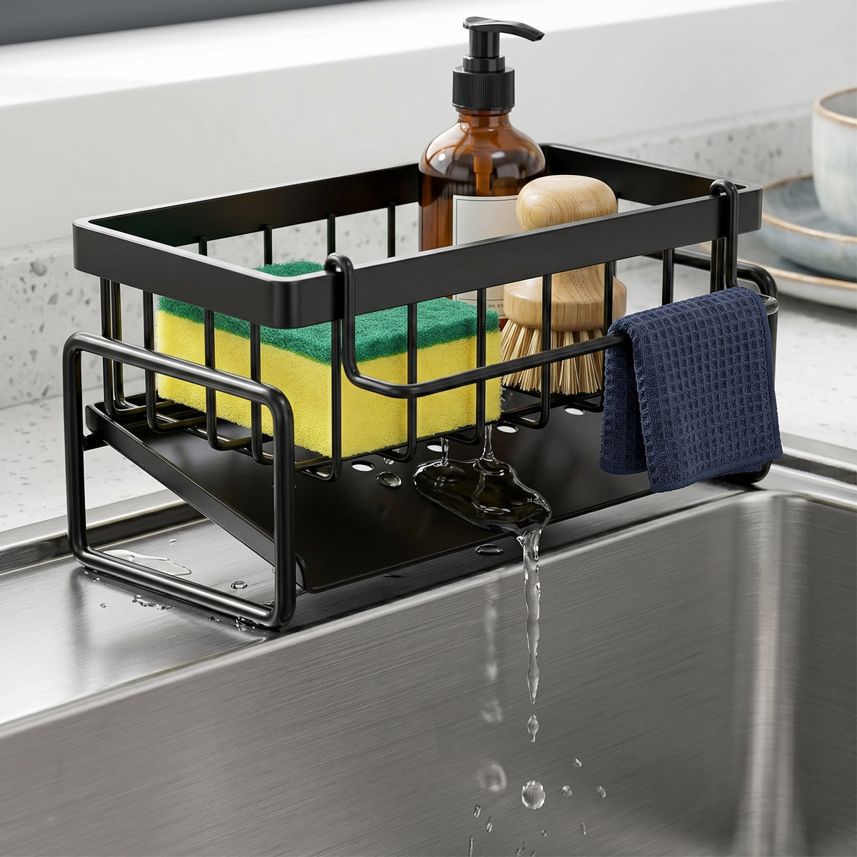 Stainless Steel Sponge Holder Sink Organizer