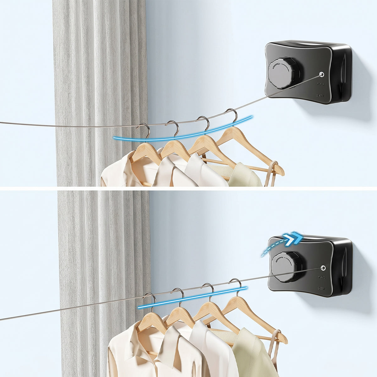 Retractable Wall Mounted Clothesline