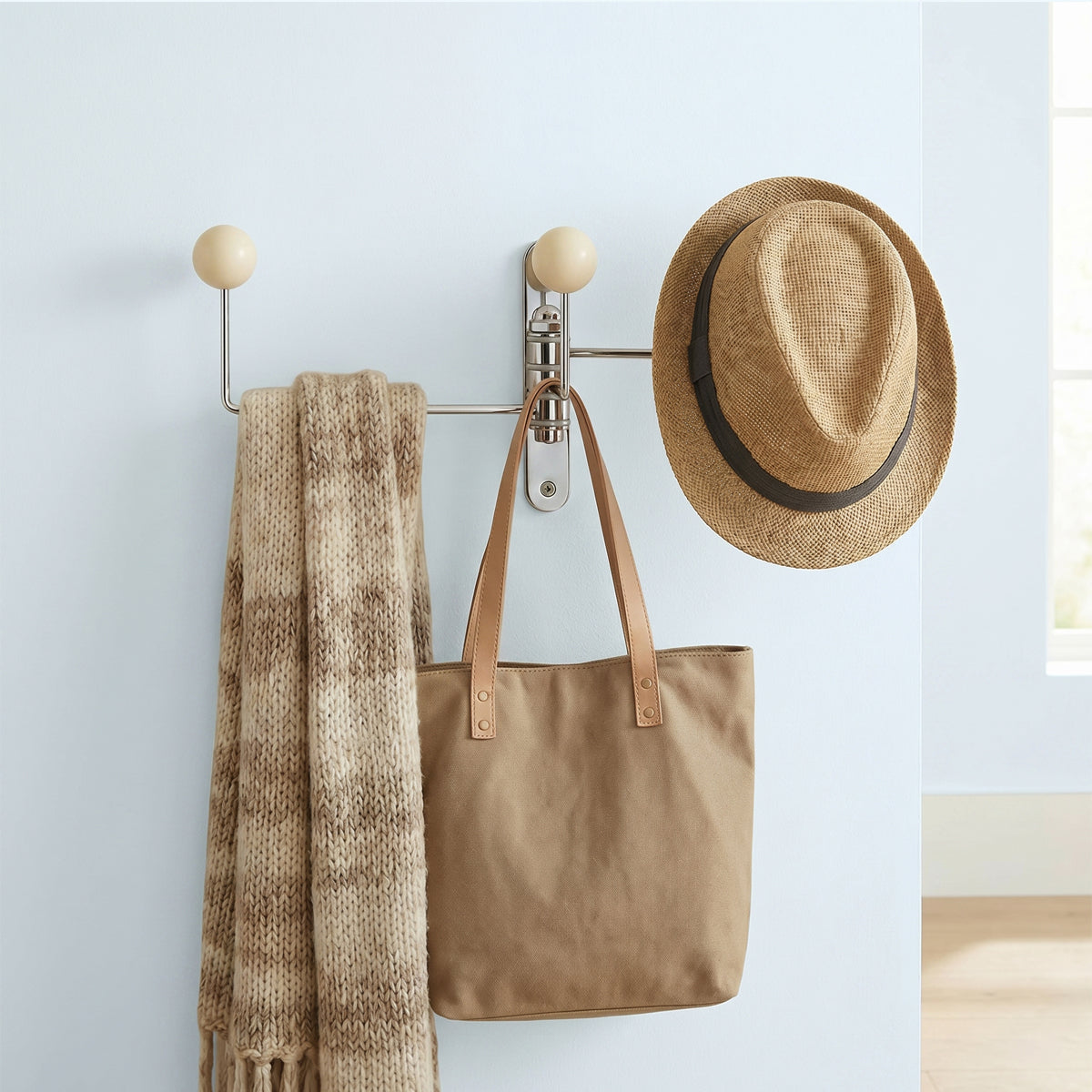 Swivel Wall Mounted Coat Rack