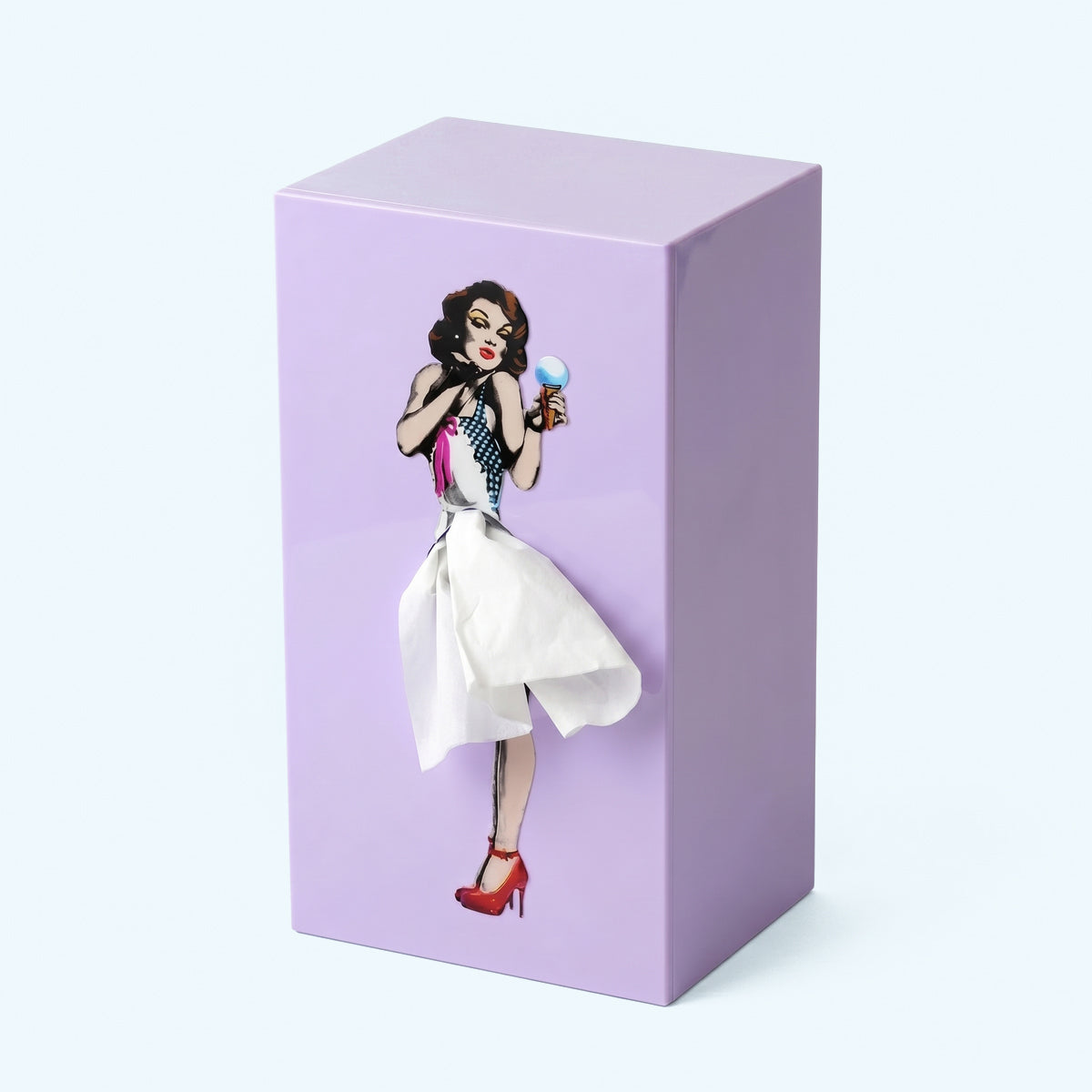 Flying Skirt Tissue Box