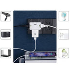 3-in-1 Rotatable Flat Wall Outlet Extender 2500W