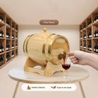 Premium 5L Wood Wine Barrel with Faucet
