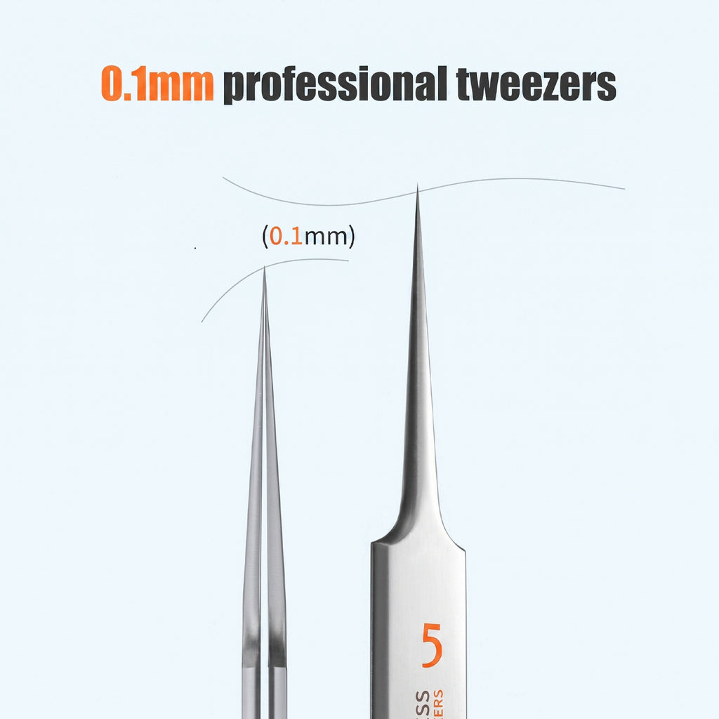 Stainless Steel Blackhead Remover Tweezers Set