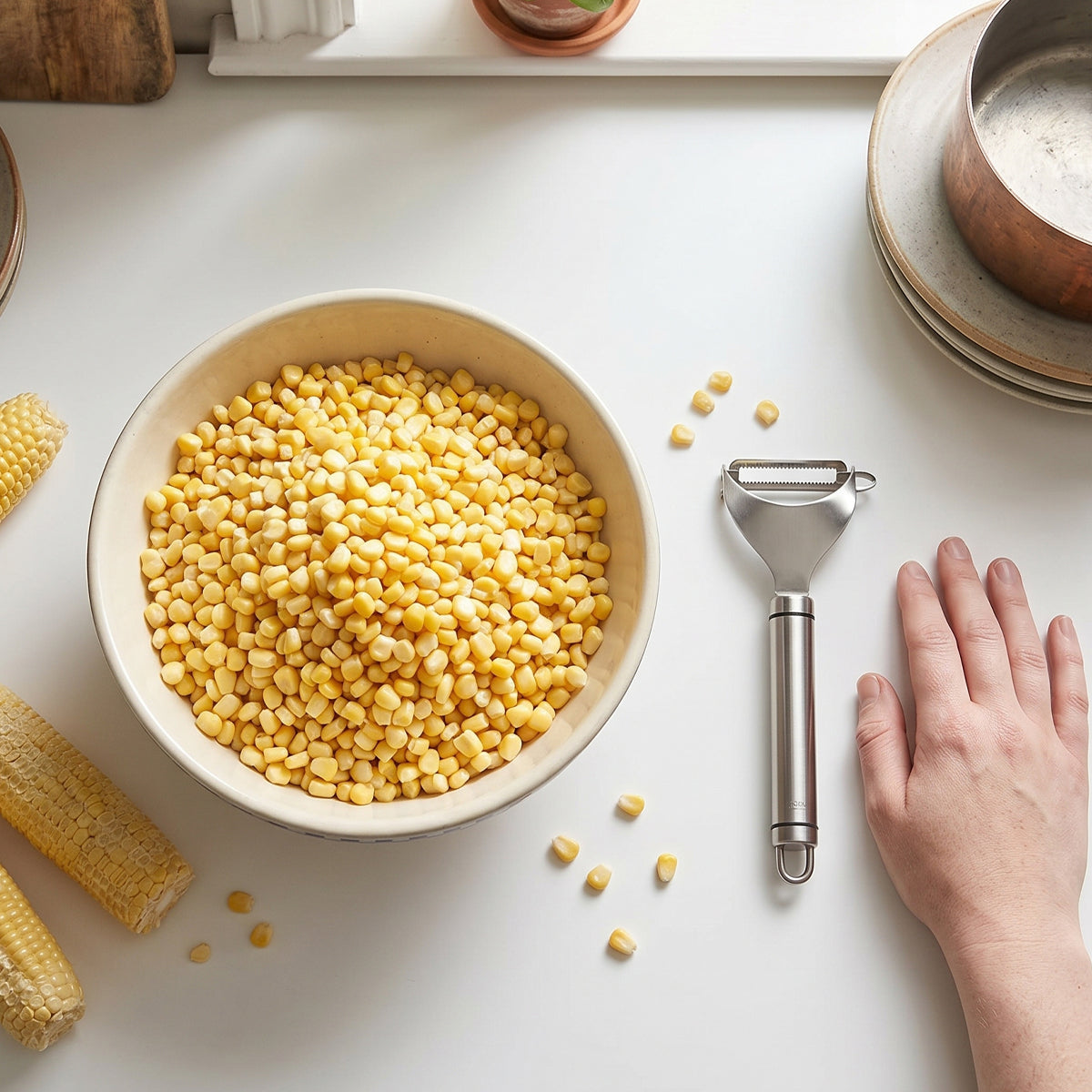 Stainless Steel Corn Peeler