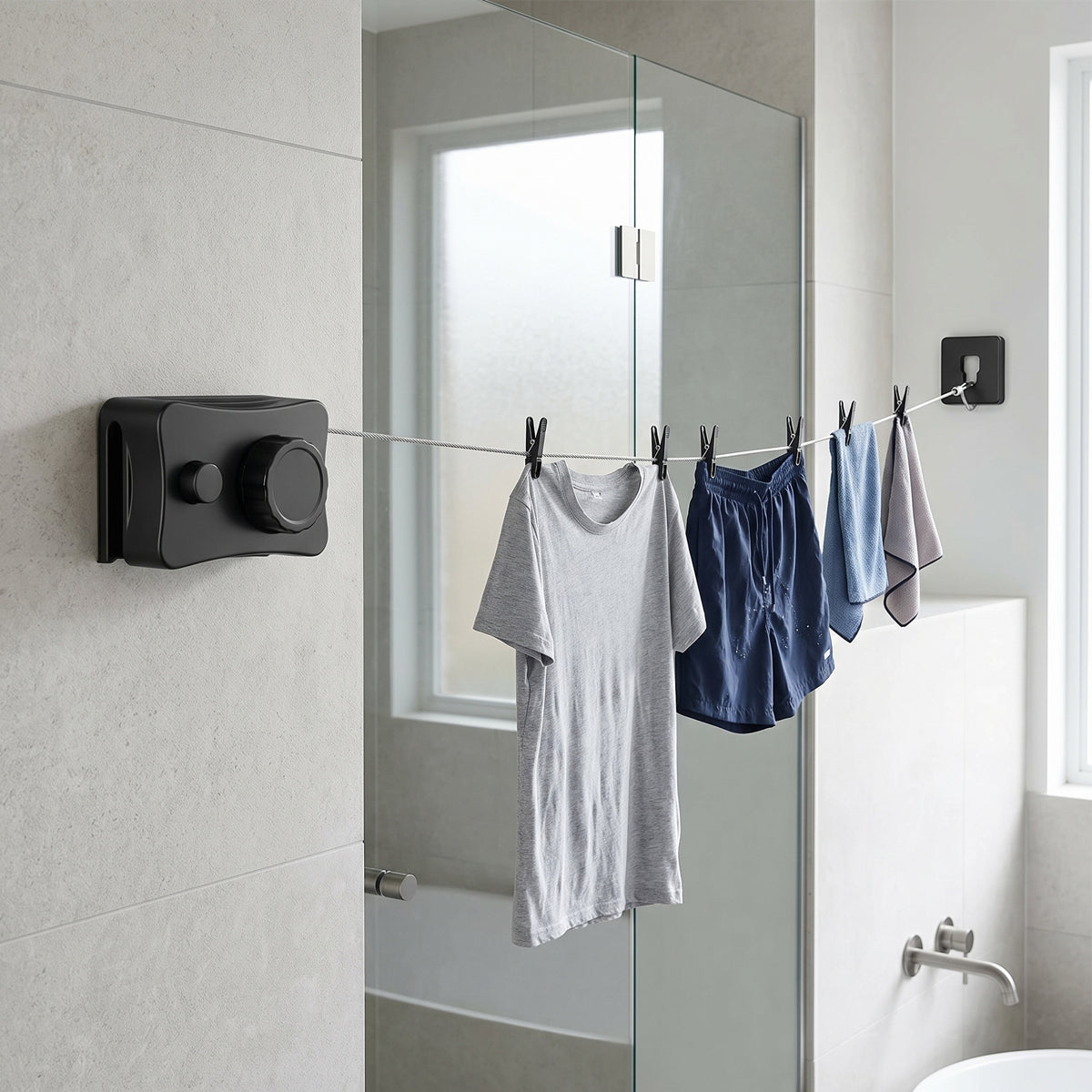 Retractable Wall Mounted Clothesline