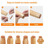 Transparent Silicone Chair Leg Floor Protectors