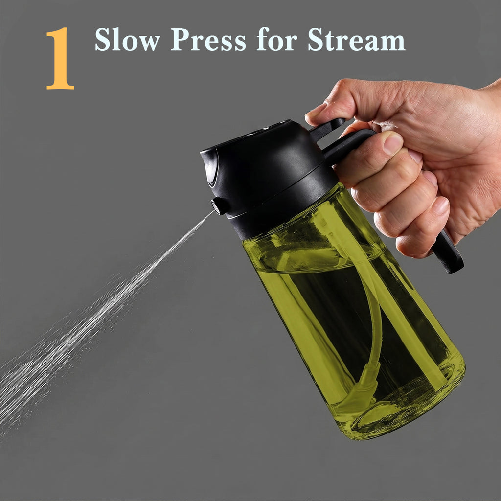 2-in-1 Olive Oil Sprayer & Dispenser Bottle