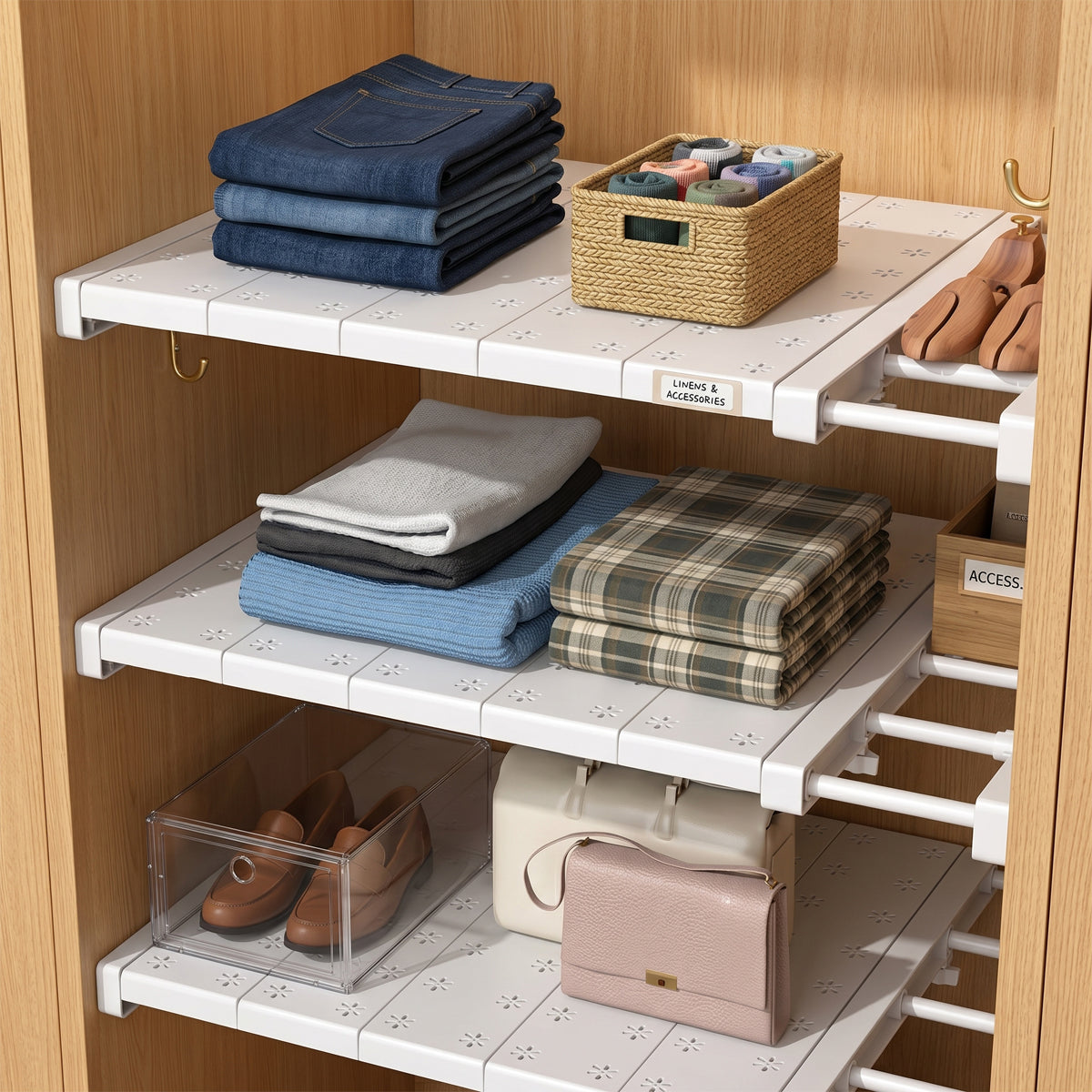 Expandable Closet Tension Shelf