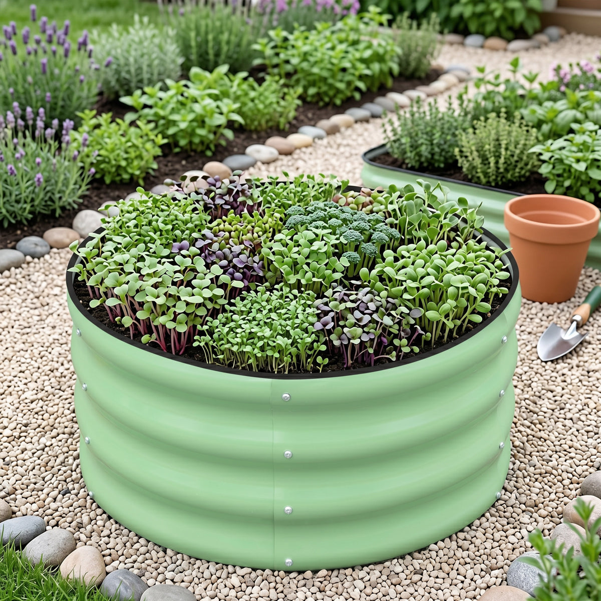 Round Raised Garden Bed