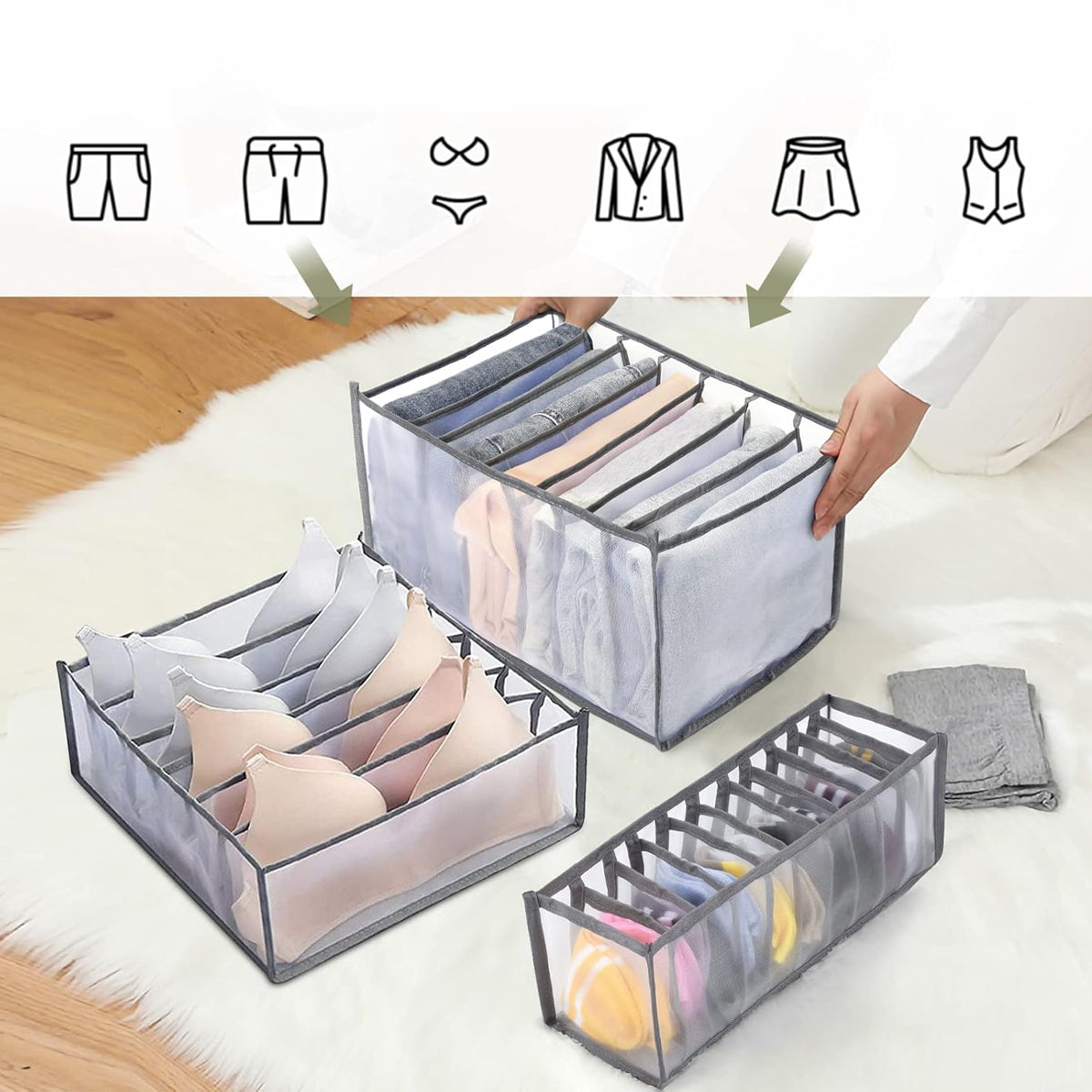 Foldable Wardrobe Clothes Organizer