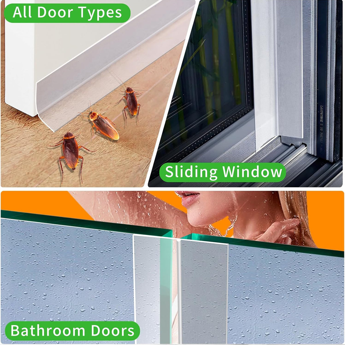 Self-Adhesive Weather Stripping Door Seal Strip