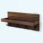 Wooden Wall Key & Mail Holder
