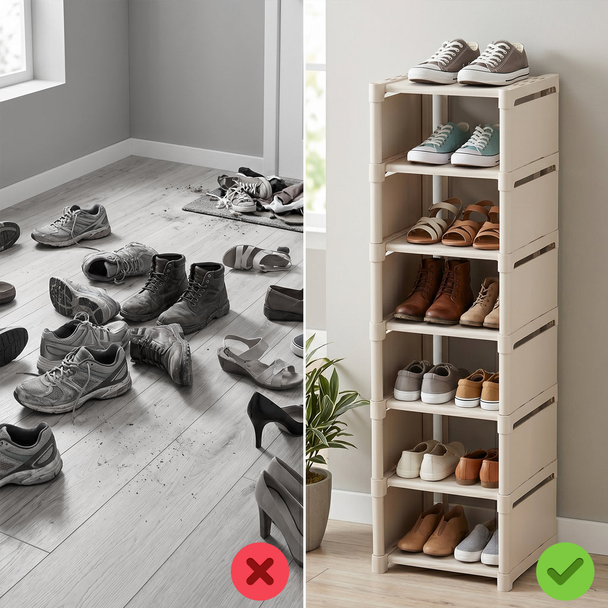 7-Tier Slim Shoe Rack