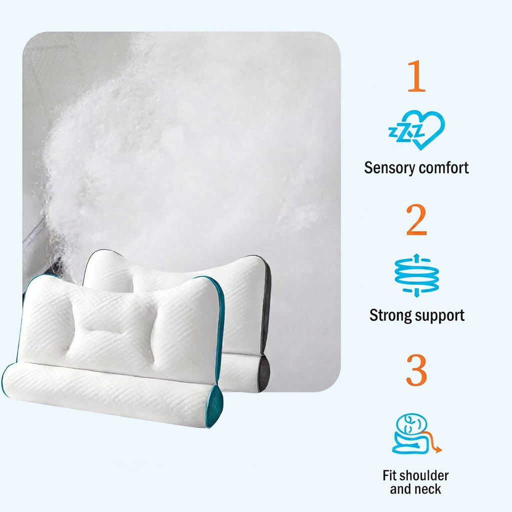 Ergonomic Memory Foam Neck Pillow