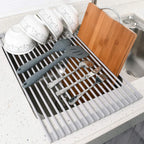 Roll Up Dish Drying Rack Over Sink